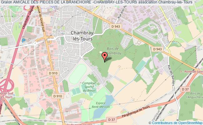plan association Amicale Des Pieces De La Branchoire -chambray-les-tours Chambray-lès-Tours