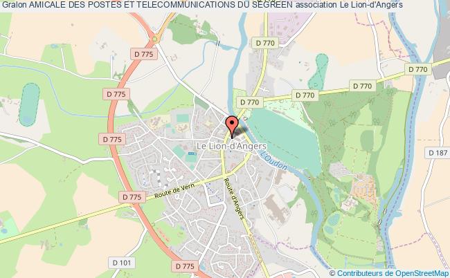 plan association Amicale Des Postes Et Telecommunications Du Segreen Le    Lion-d'Angers