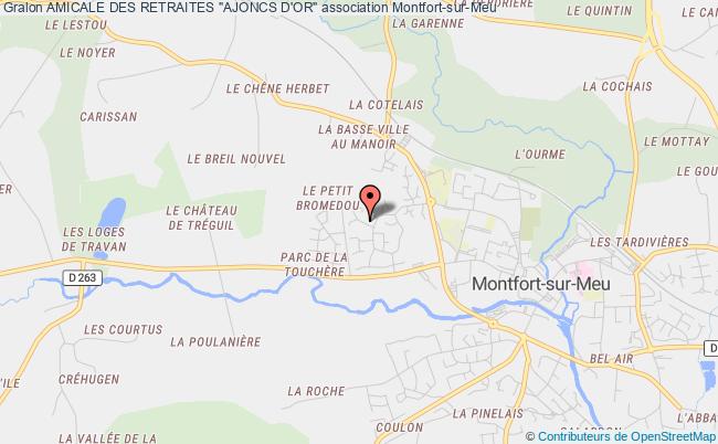 plan association Amicale Des Retraites "ajoncs D'or" Montfort-sur-Meu