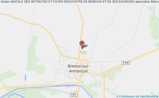 plan association Amicale Des Retraites Et Foyer Rencontre De Brienon Et De Ses Environs Brienon-sur-Armançon