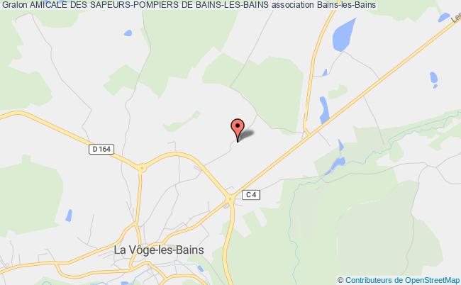 plan association Amicale Des Sapeurs-pompiers De Bains-les-bains LA VOGE LES BAINS