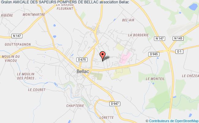 plan association Amicale Des Sapeurs Pompiers De Bellac Bellac