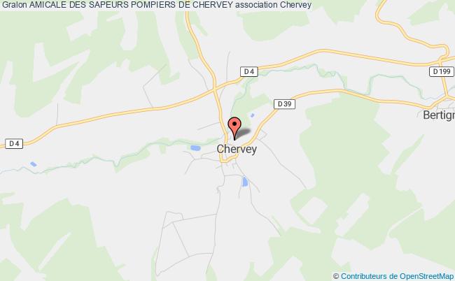 plan association Amicale Des Sapeurs Pompiers De Chervey Chervey