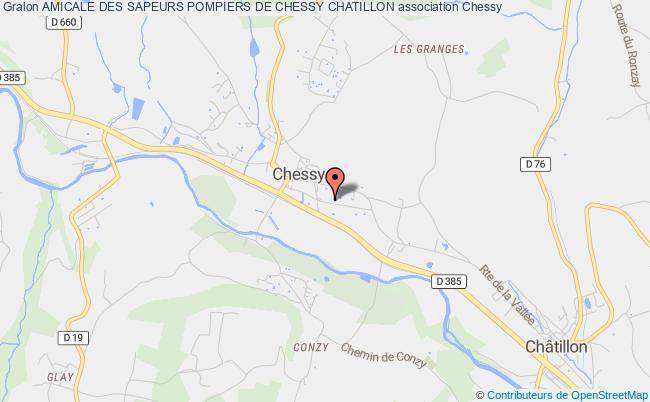 plan association Amicale Des Sapeurs Pompiers De Chessy Chatillon Chessy