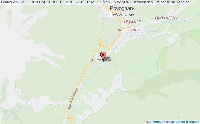 plan association Amicale Des Sapeurs - Pompiers De Pralognan La Vanoise Pralognan-la-Vanoise