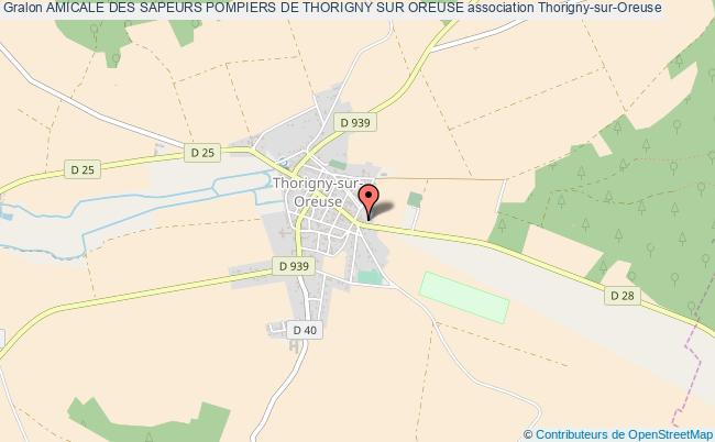 plan association Amicale Des Sapeurs Pompiers De Thorigny Sur Oreuse Thorigny-sur-Oreuse