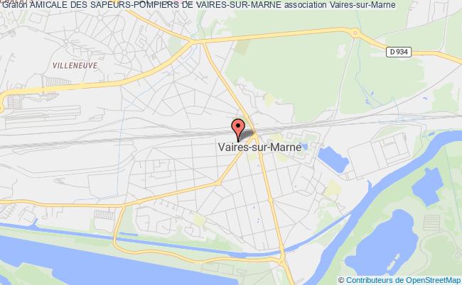 plan association Amicale Des Sapeurs-pompiers De Vaires-sur-marne Vaires-sur-Marne