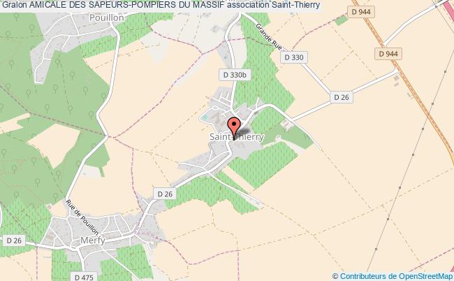 plan association Amicale Des Sapeurs-pompiers Du Massif Saint-Thierry