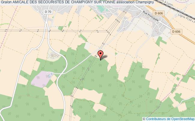 plan association Amicale Des Secouristes De Champigny Sur Yonne Champigny