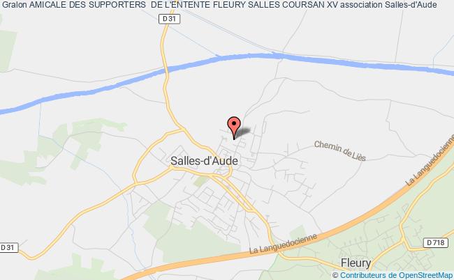 plan association Amicale Des Supporters  De L'entente Fleury Salles Coursan Xv Salles-d'Aude