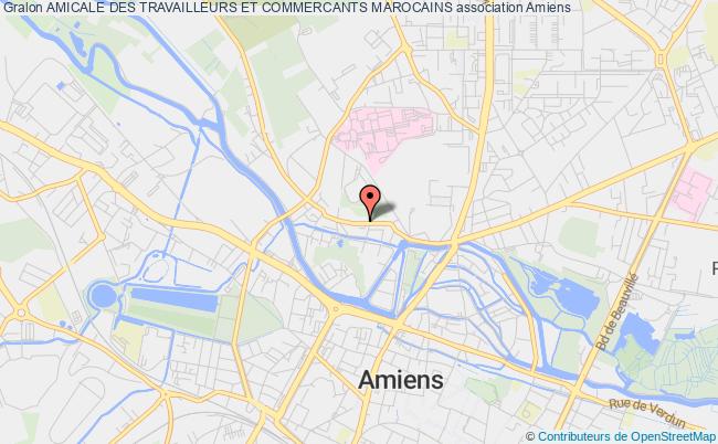 plan association Amicale Des Travailleurs Et Commercants Marocains Amiens
