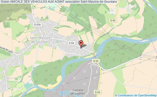 plan association Amicale Des VÉhicules Alm Acmat Saint-Maurice-de-Gourdans