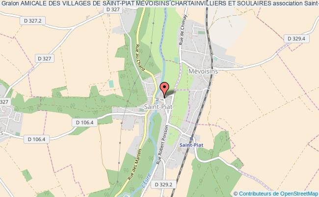 plan association Amicale Des Villages De Saint-piat Mevoisins Chartainvilliers Et Soulaires Saint-Piat