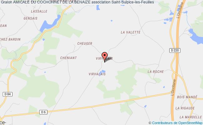 plan association Amicale Du Cochonnet De La Benaize Saint-Sulpice-les-Feuilles