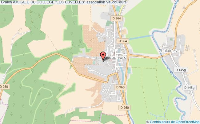 plan association Amicale Du College "les Cuvelles" Vaucouleurs