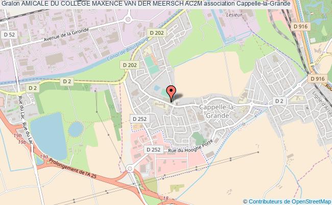 plan association Amicale Du College Maxence Van Der Meersch Ac2m Cappelle-la-Grande
