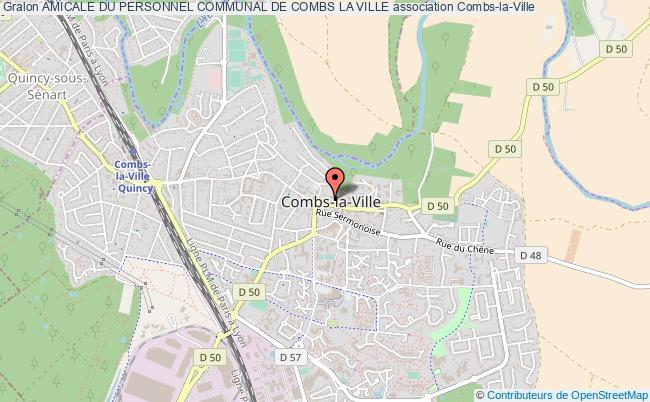 plan association Amicale Du Personnel Communal De Combs La Ville Combs-la-Ville