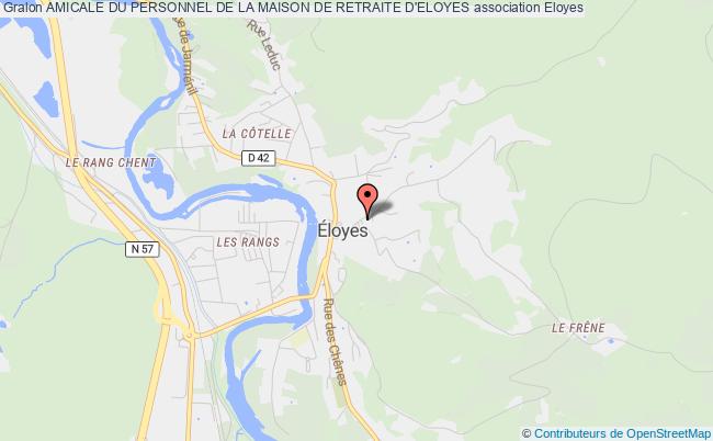 plan association Amicale Du Personnel De La Maison De Retraite D'eloyes Éloyes
