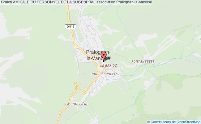 plan association Amicale Du Personnel De La Sogespral Pralognan-la-Vanoise