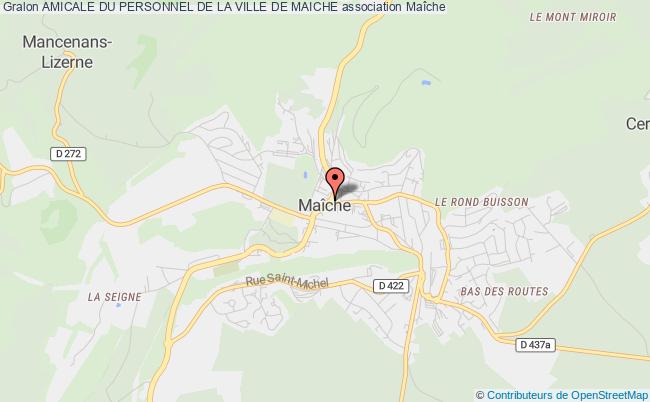 plan association Amicale Du Personnel De La Ville De Maiche Maîche