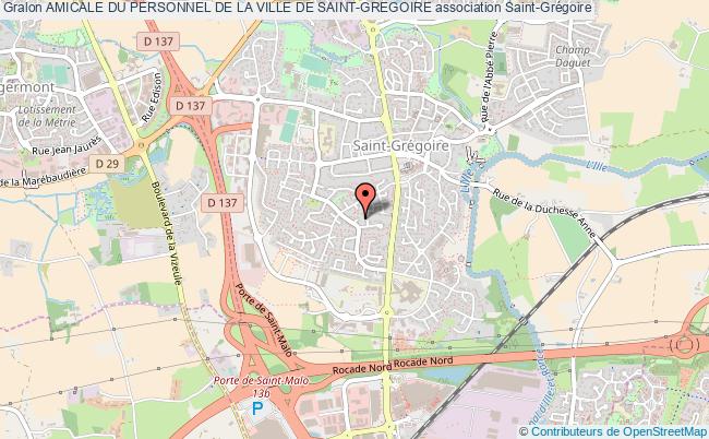 plan association Amicale Du Personnel De La Ville De Saint-gregoire Saint-Grégoire