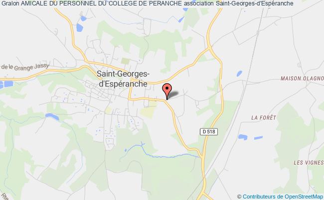 plan association Amicale Du Personnel Du College De Peranche Saint-Georges-d'Espéranche