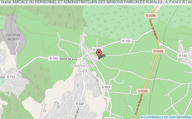 plan association Amicale Du Personnel Et Administrateurs Des Maisons Familiales Rurales ( A.p.a.m.f.r.) Castillon-du-Gard