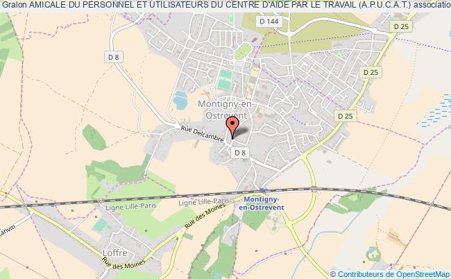plan association Amicale Du Personnel Et Utilisateurs Du Centre D'aide Par Le Travail (a.p.u.c.a.t.) Montigny-en-Ostrevent