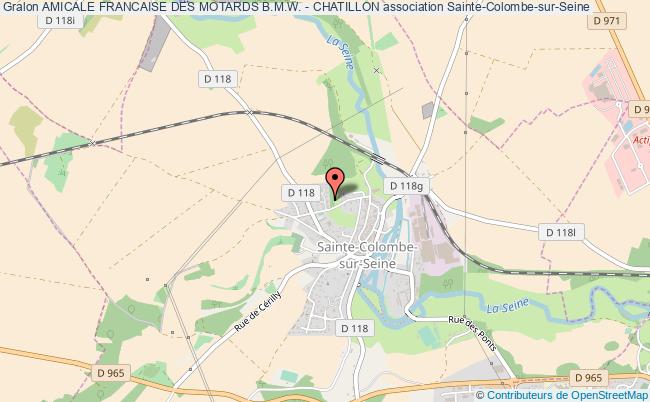 plan association Amicale Francaise Des Motards B.m.w. - Chatillon Sainte-Colombe-sur-Seine
