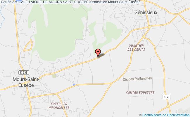 plan association Amicale Laique De Mours Saint Eusebe Mours-Saint-Eusèbe