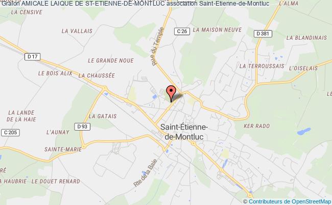 plan association Amicale Laique De St-etienne-de-montluc Saint-Étienne-de-Montluc