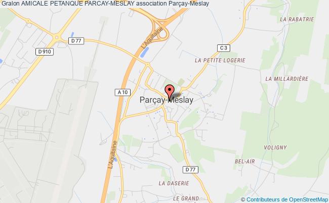 plan association Amicale Petanque Parcay-meslay Parçay-Meslay