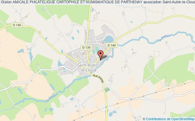 plan association Amicale Philatelique Cartophile Et Numismatique De Parthenay Saint-Aubin-le-Cloud