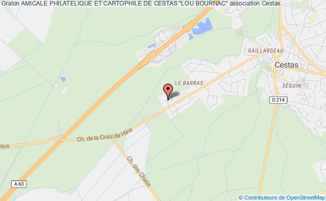 plan association Amicale Philatelique Et Cartophile De Cestas "lou Bournac" Cestas