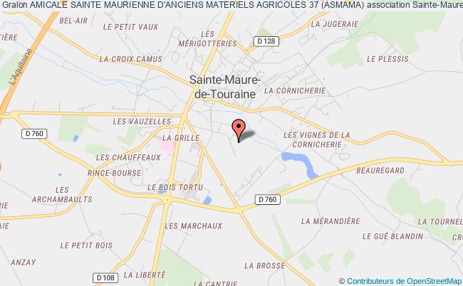 plan association Amicale Sainte Maurienne D'anciens Materiels Agricoles 37 (asmama) Sainte-Maure-de-Touraine