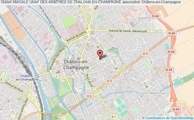 plan association Amicale Unaf Des Arbitres De Chalons-en-champagne Châlons-en-Champagne