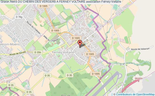 plan association Amis Du Chemin Des Vergers A Ferney Voltaire Ferney-Voltaire