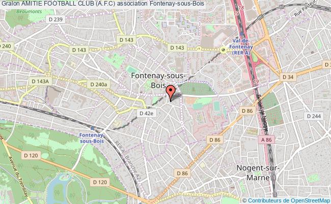 plan association Amitie Football Club (a.f.c) Fontenay-sous-Bois