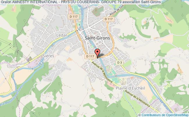 plan association Amnesty International - Pays Du Couserans- Groupe 79 Saint-Girons