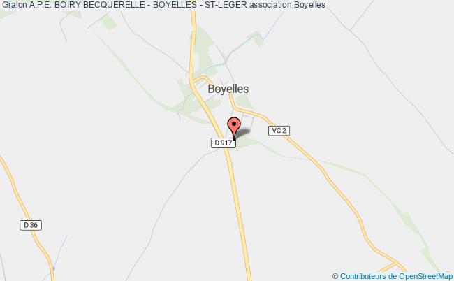 A.P.E. BOIRY BECQUERELLE - BOYELLES - ST-LEGER