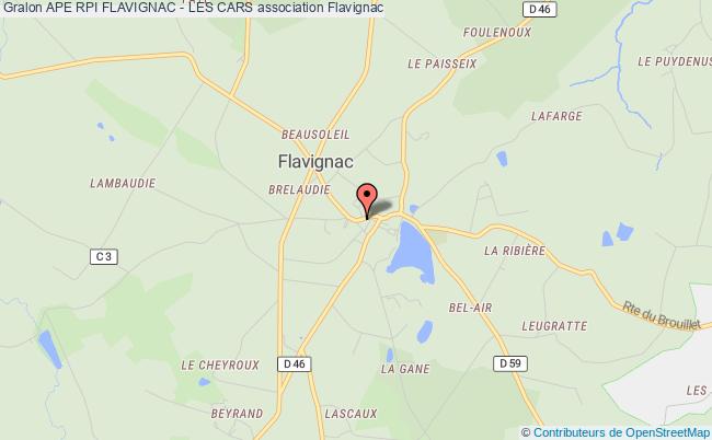 plan association Ape Rpi Flavignac - Les Cars Flavignac