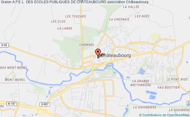 plan association A.p.e.l. Des Écoles Publiques De ChÂteaubourg Châteaubourg