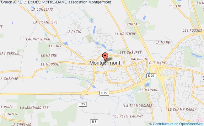 plan association A.p.e.l. Ecole Notre-dame Montgermont