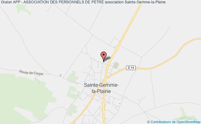 plan association App - Association Des Personnels De PÉtrÉ Sainte-Gemme-la-Plaine
