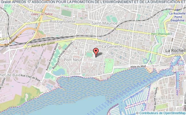 plan association Apreds 17 Association Pour La Promotion De L'environnement Et De La Diversification Et De La Securite De La Charente-maritime La    Rochelle cedex 9