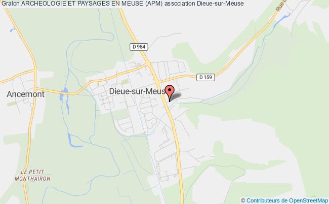 plan association Archeologie Et Paysages En Meuse (apm) Dieue-sur-Meuse