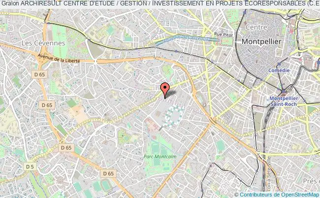 plan association Archiresult Centre D'etude / Gestion / Investissement En Projets Ecoresponsables (c.e.g.i.p.e.) Montpellier