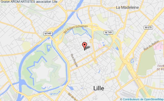 plan association Arom'artistes Lille