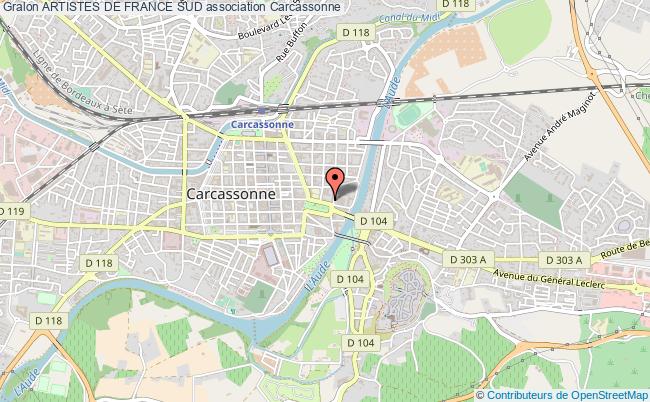 plan association Artistes De France Sud Carcassonne