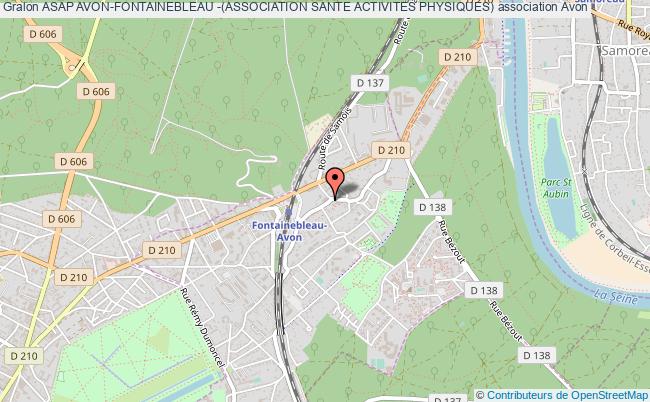 plan association Asap Avon-fontainebleau -(association Sante Activites Physiques) Avon